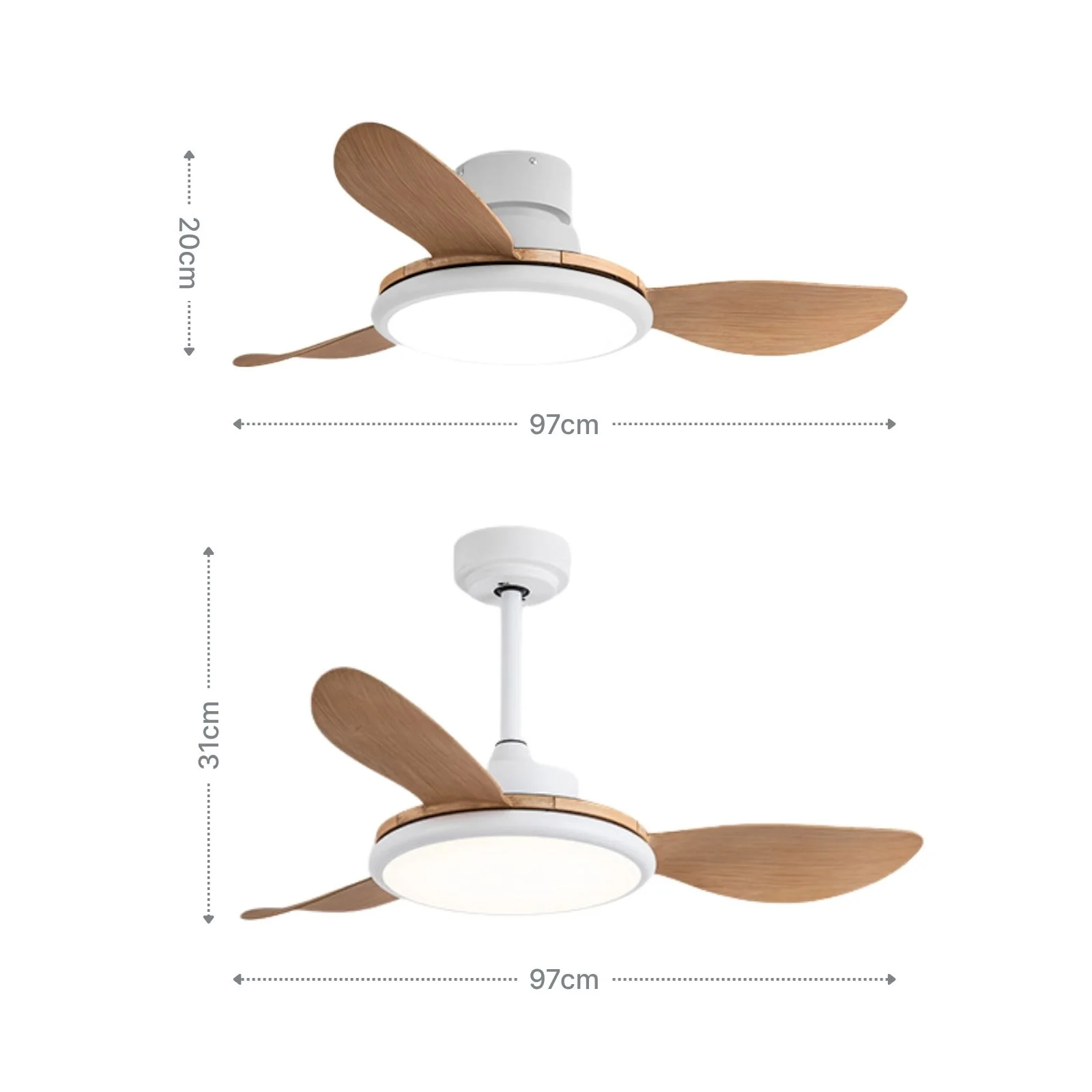 Ventilator mit LED-Beleuchtung Deckengebläse Deckenventilator - Image 8