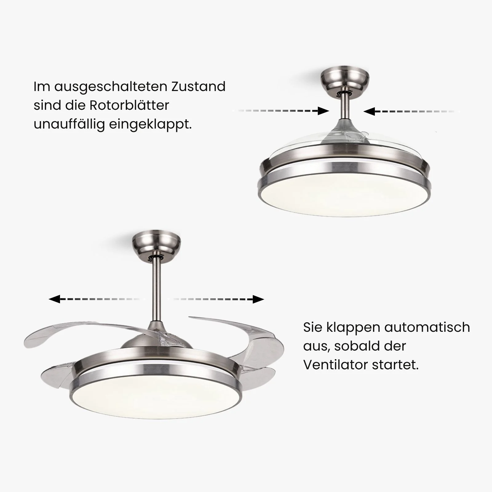 Deckenventilator Ventilator mit LED-Beleuchtung Deckengebläse - Image 6