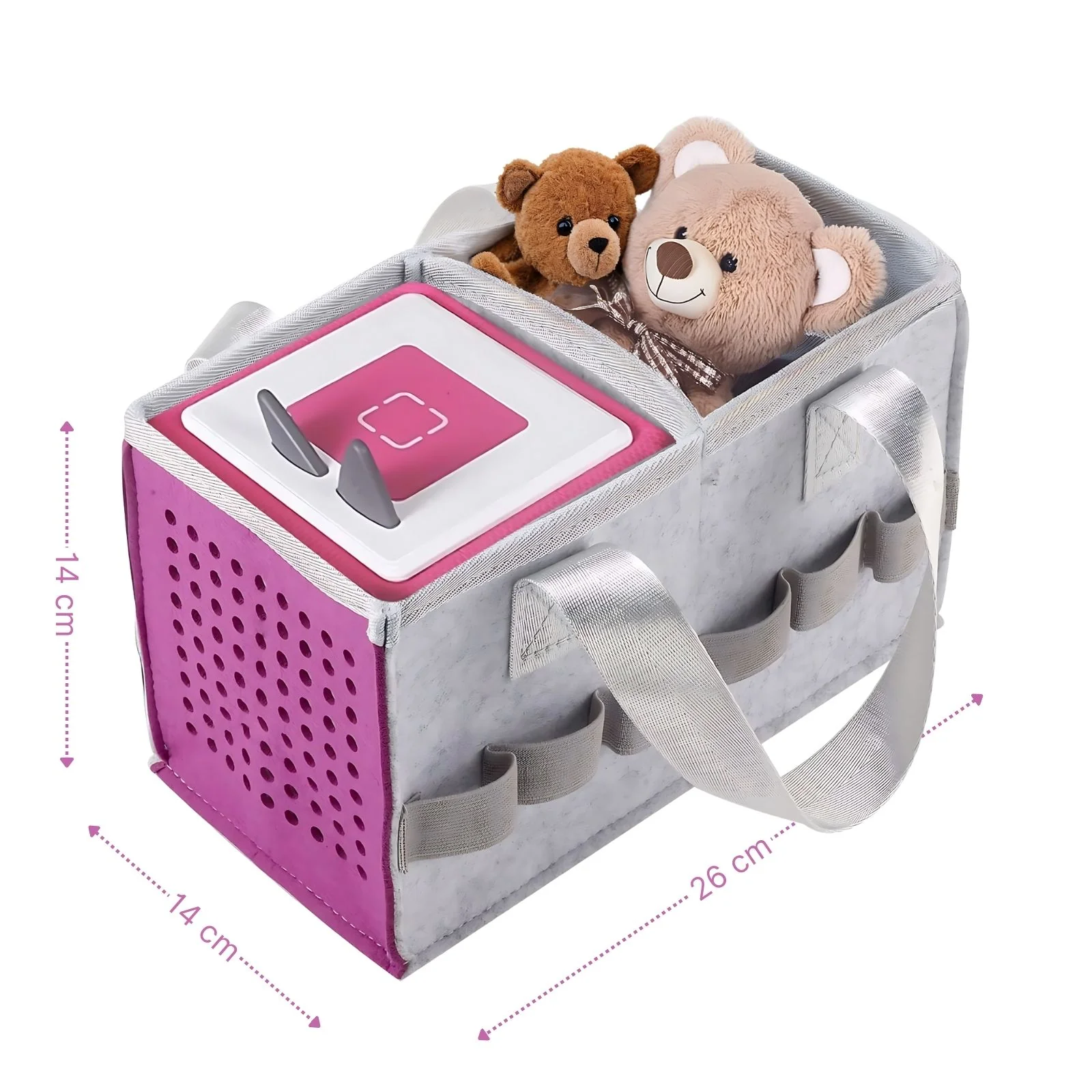 Organizer-Tasche für Hörspiel Aufbewahrungstasche für Hörspielbox und Figuren Pink - Image 6