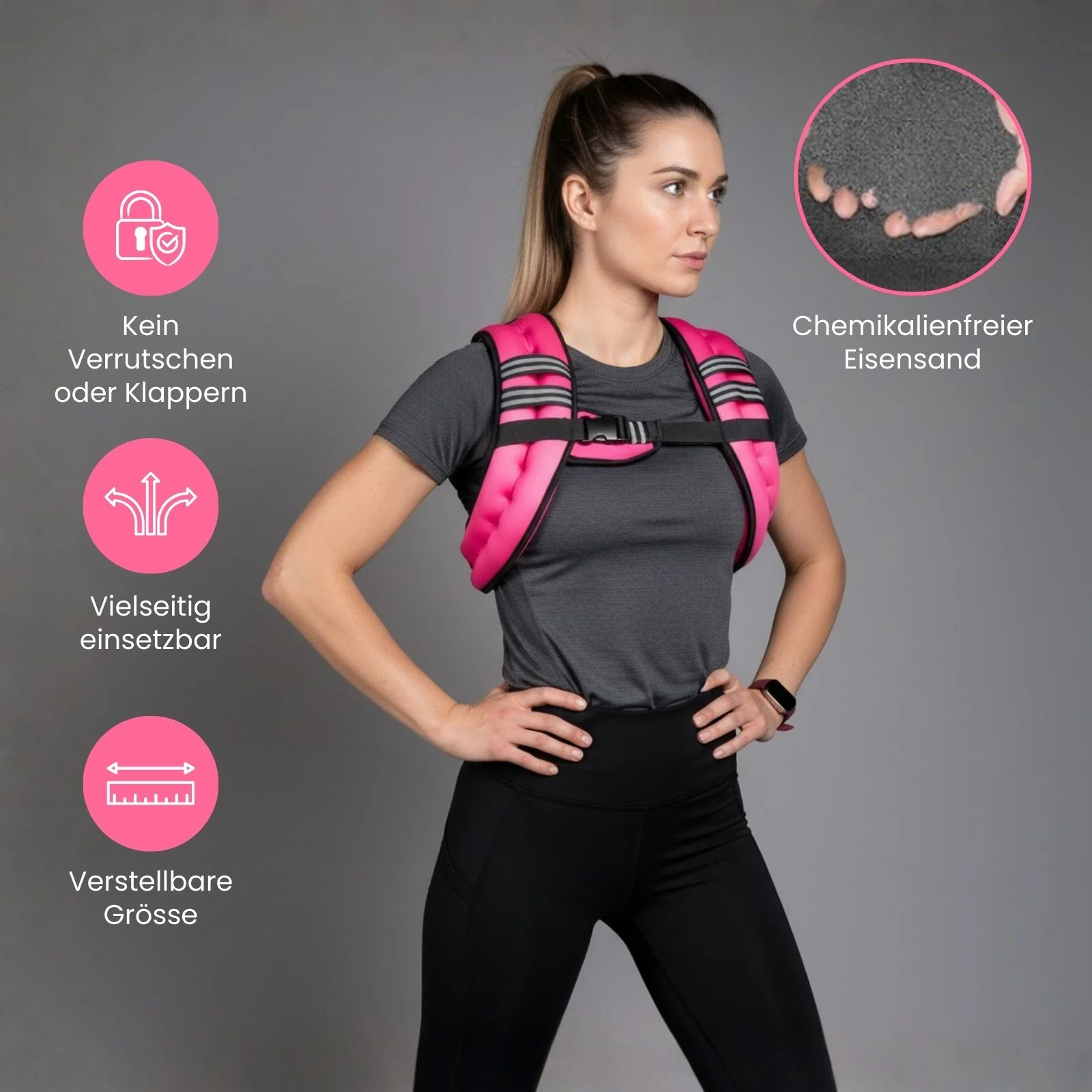 One Size Gewichtsweste 5.5kg Trainingsweste Laufweste Joggingweste - Image 4