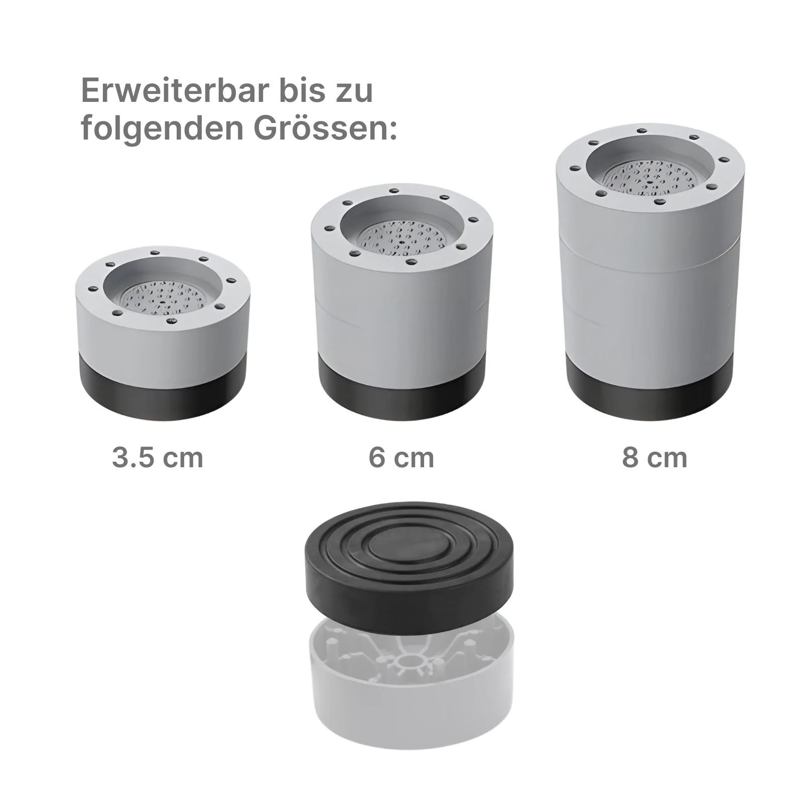 Vibrationsdämpfer 4er-Pack Hauptfuss Anti-Schwingungsfüsse - Image 3