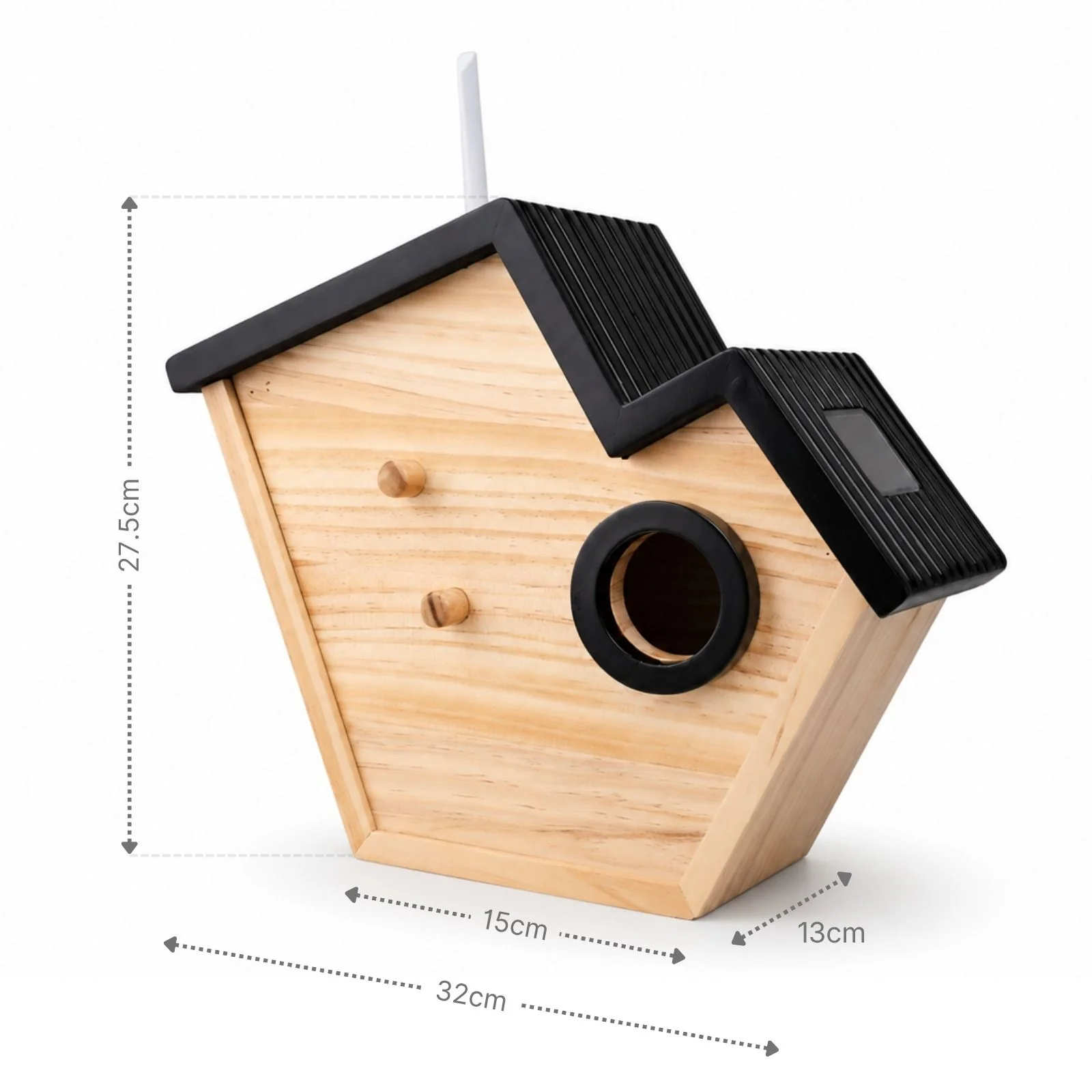 Vogelhaus mit Kamera und Solarpaneel Nistkasten Vogelhäuschen - Image 7