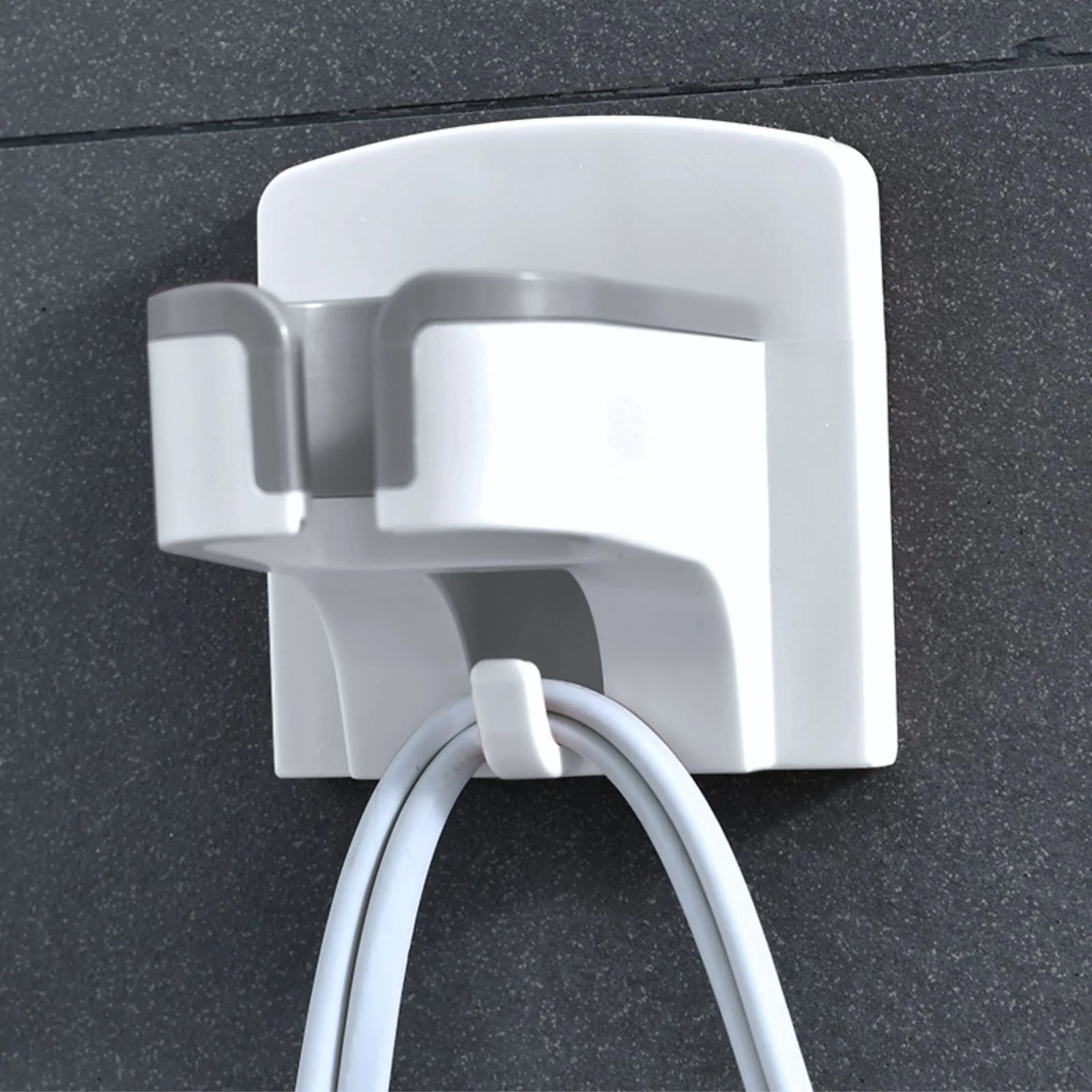 Wandhalterung für Haartrockner Baduntensilien mit Haken Badzubehör - Image 4