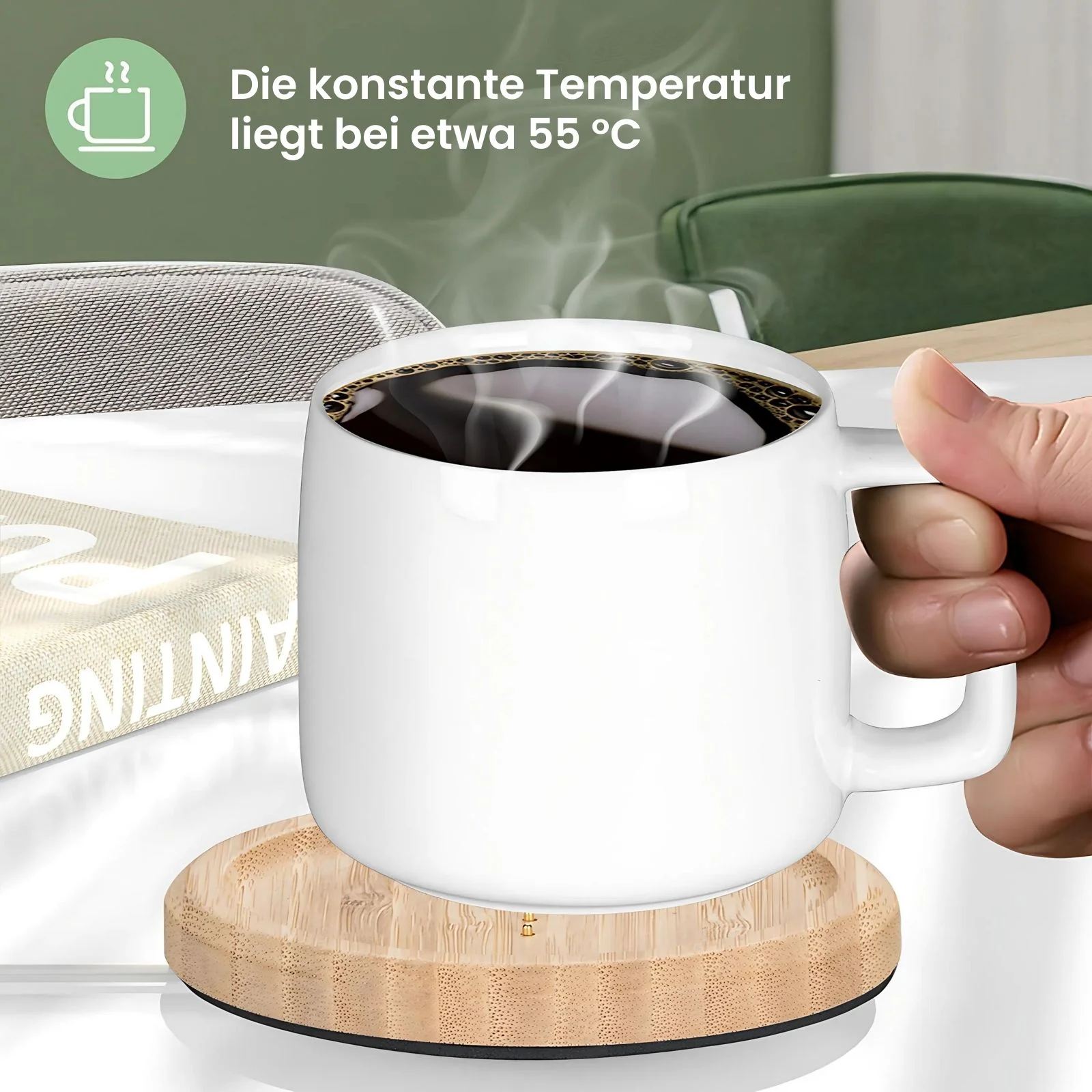Wärmebecher USB-Thermobecher Heizbecher Becher USB-Kaffeebecher - Image 2