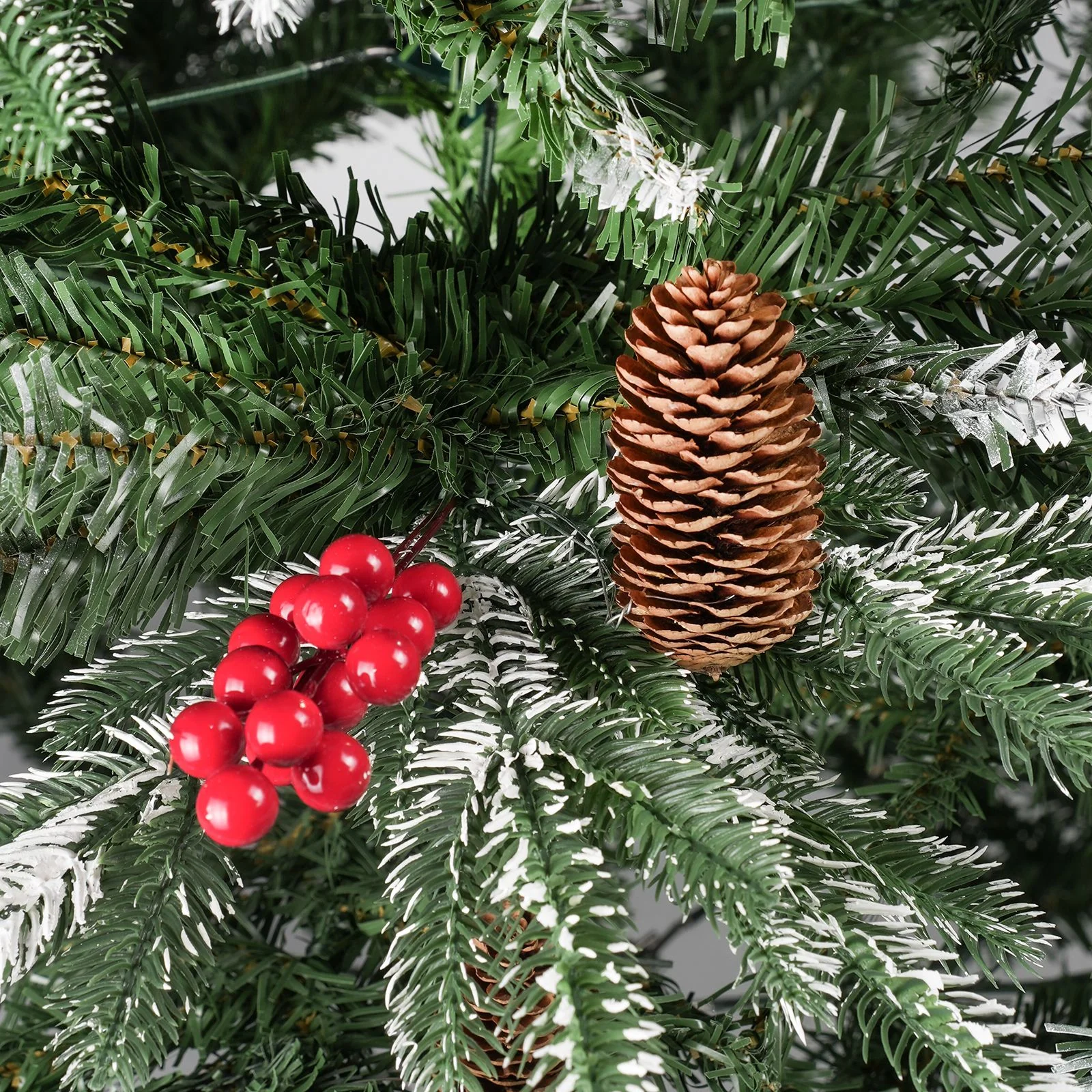 Weihnachtsbaum 150cm mit Schnee Christbaum Kunsttanne Tannenbaum - Image 5