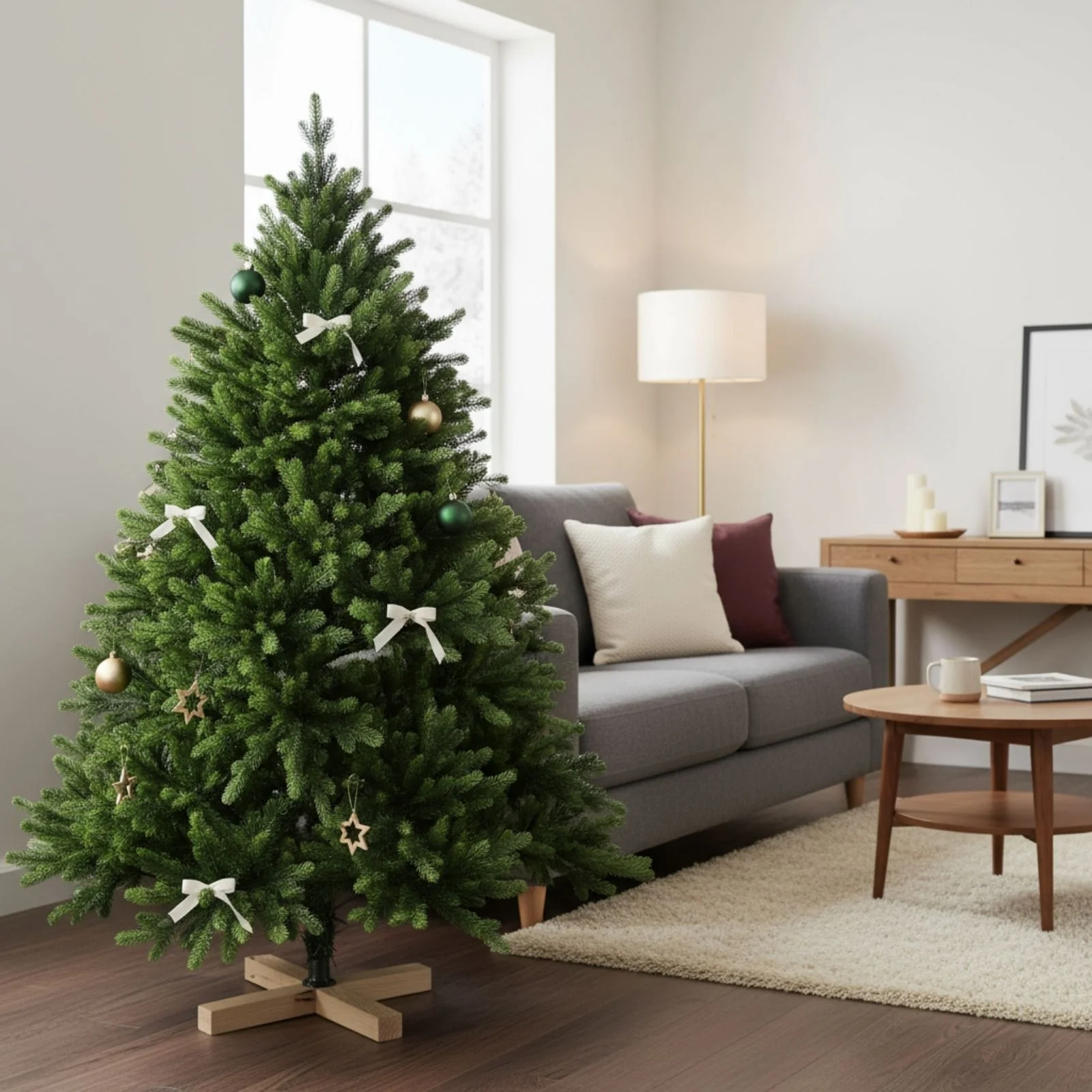 Weihnachtsbaum 180cm Kunsttanne Christbaum Tannenbaum Tanne Xmas-Baum - Image 8