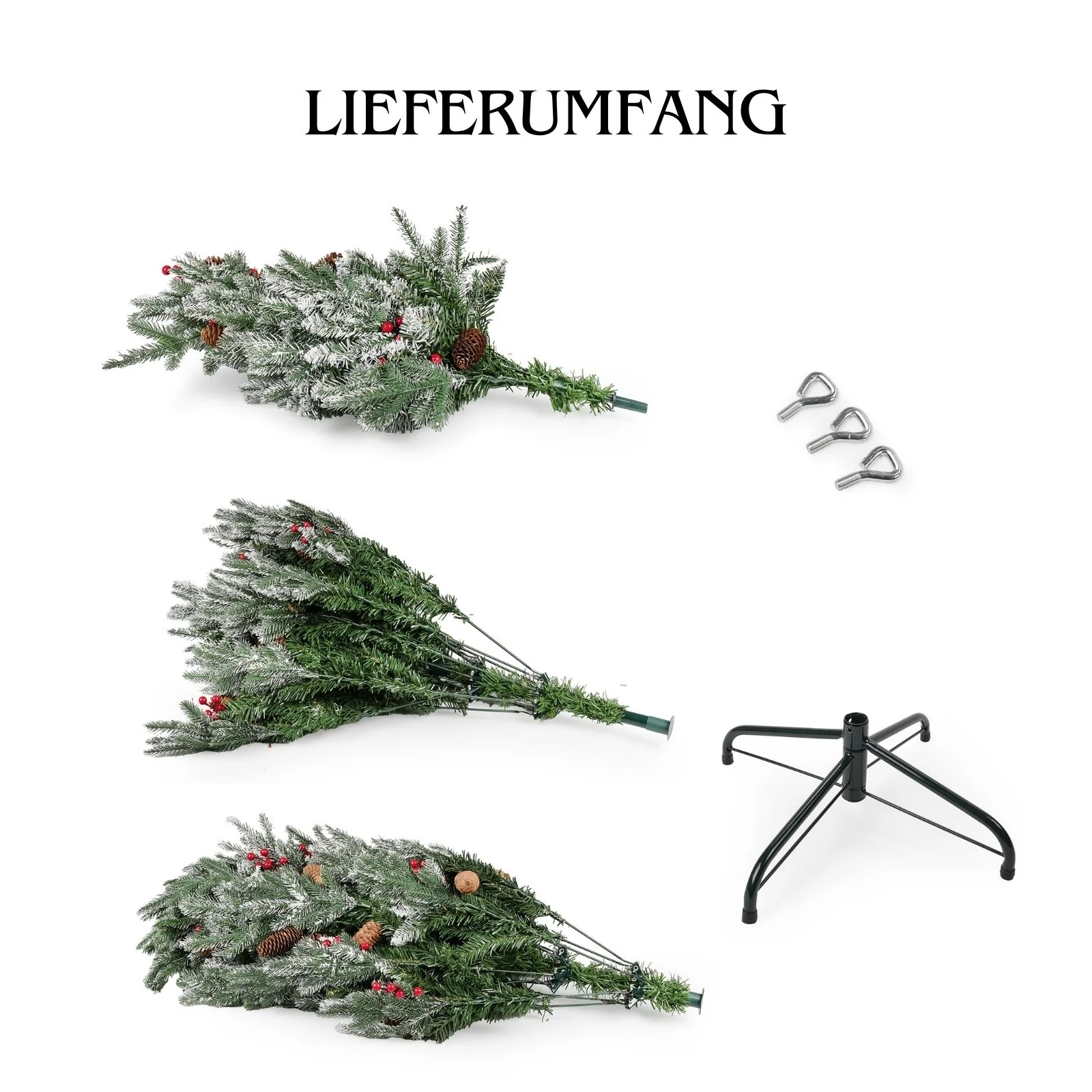 Weihnachtsbaum 210cm mit Schnee Christbaum Tannenbaum Kunsttanne - Image 6