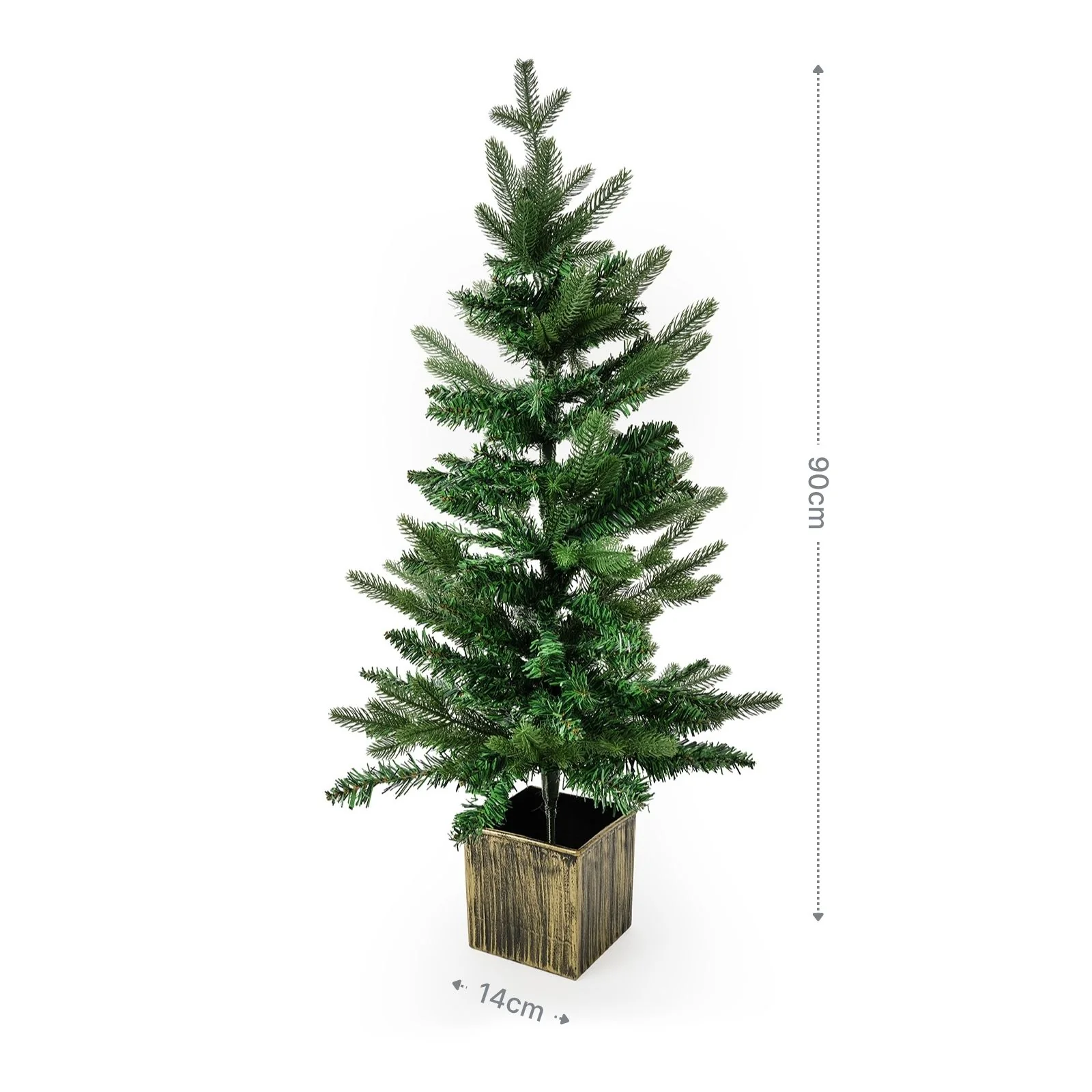 Weihnachtsbaum 90cm mit Topf Tisch-Christbaum Kunsttannenbaum - Image 5
