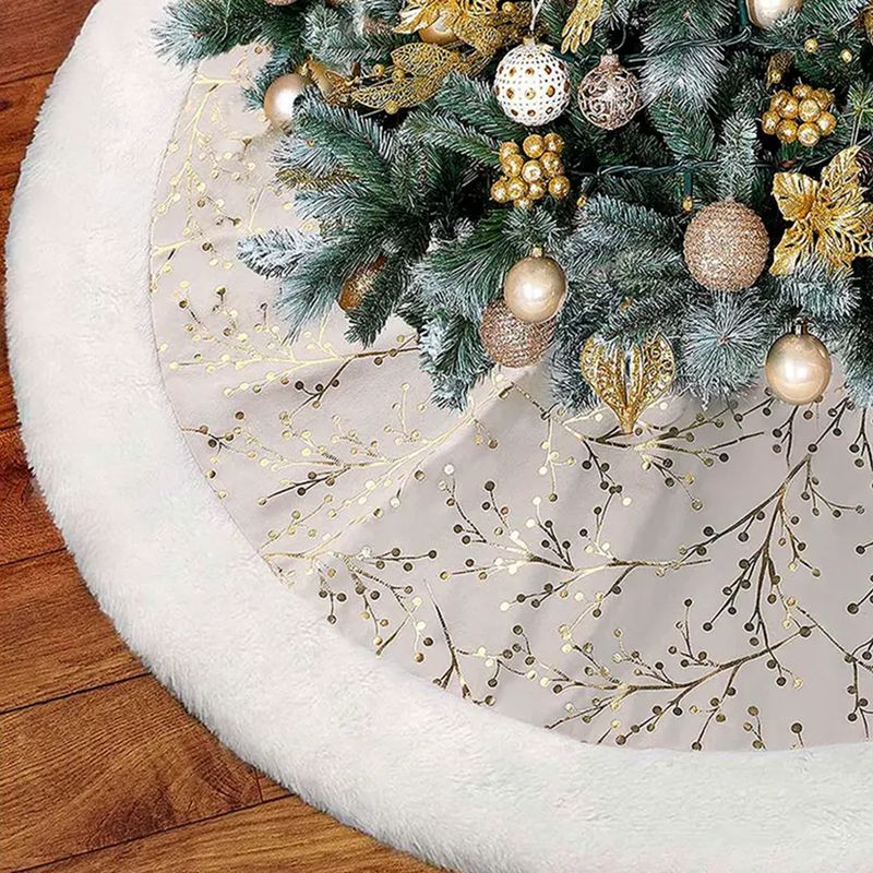 Weihnachtsbaumdecke Tannenbaum-Teppich Christbaum-Rock Baumrock-Matte - Image 3