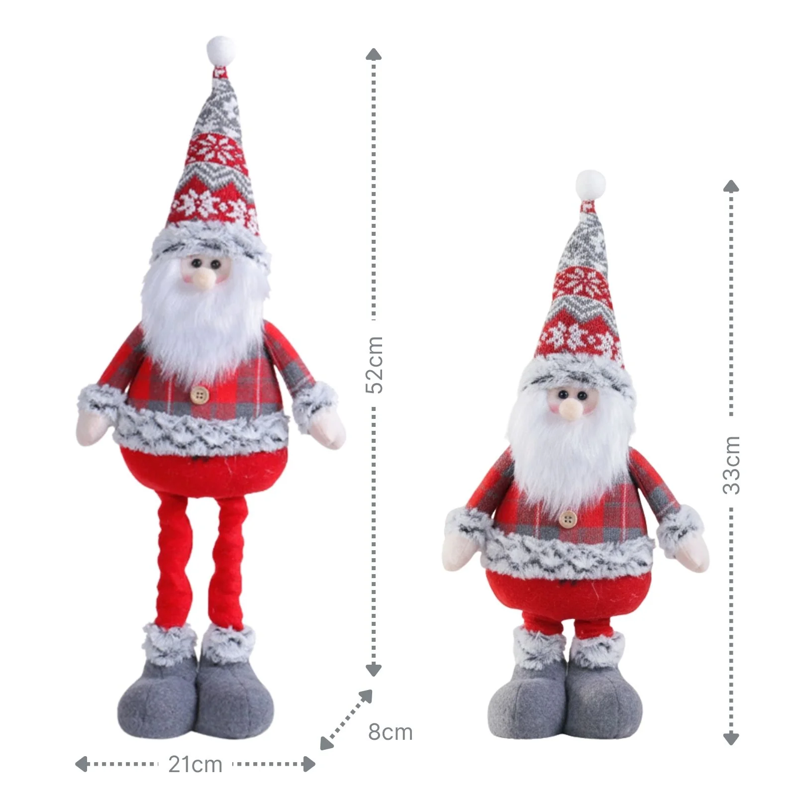 Weihnachtsmannfigur Deko-Weihnachtsmann Stehfigur Weihnachtsmann - Image 5