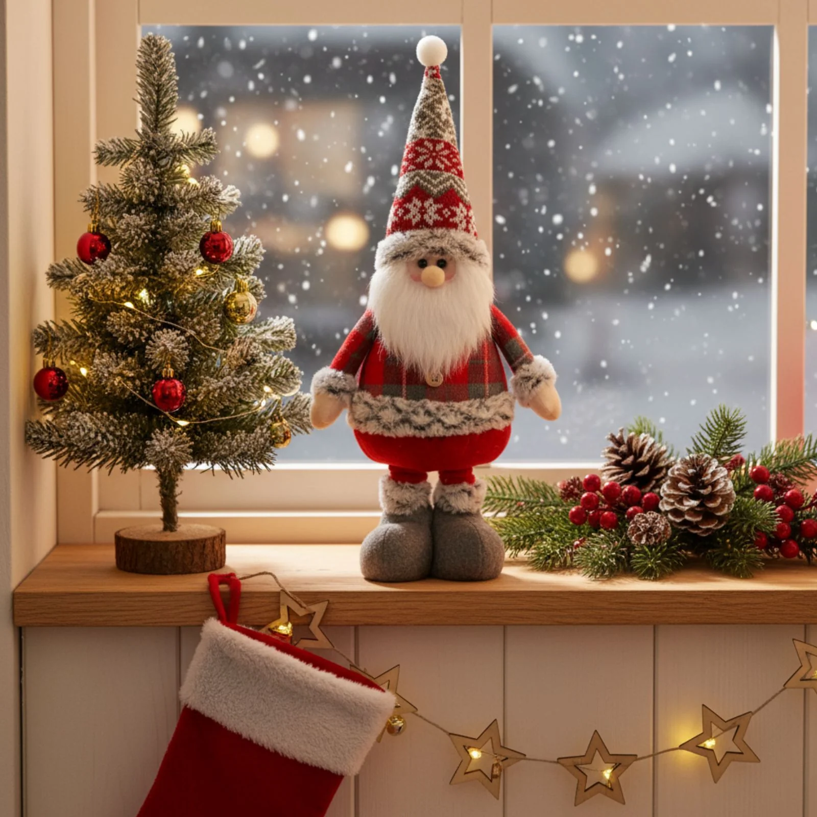 Weihnachtsmannfigur Deko-Weihnachtsmann Stehfigur Weihnachtsmann - Image 6