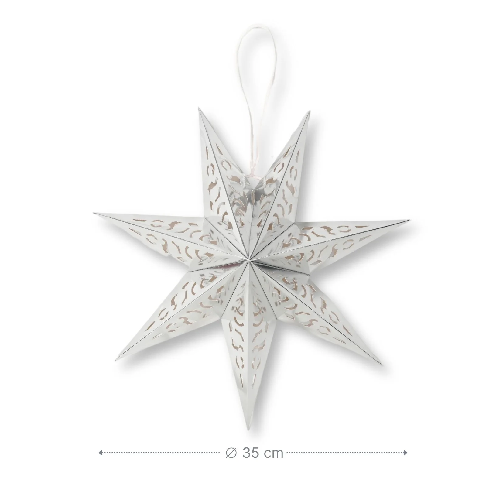 LED Leuchtstern Hanging Star Laterne Beleuchtung Faltstern Weihnachtsstern - Image 4