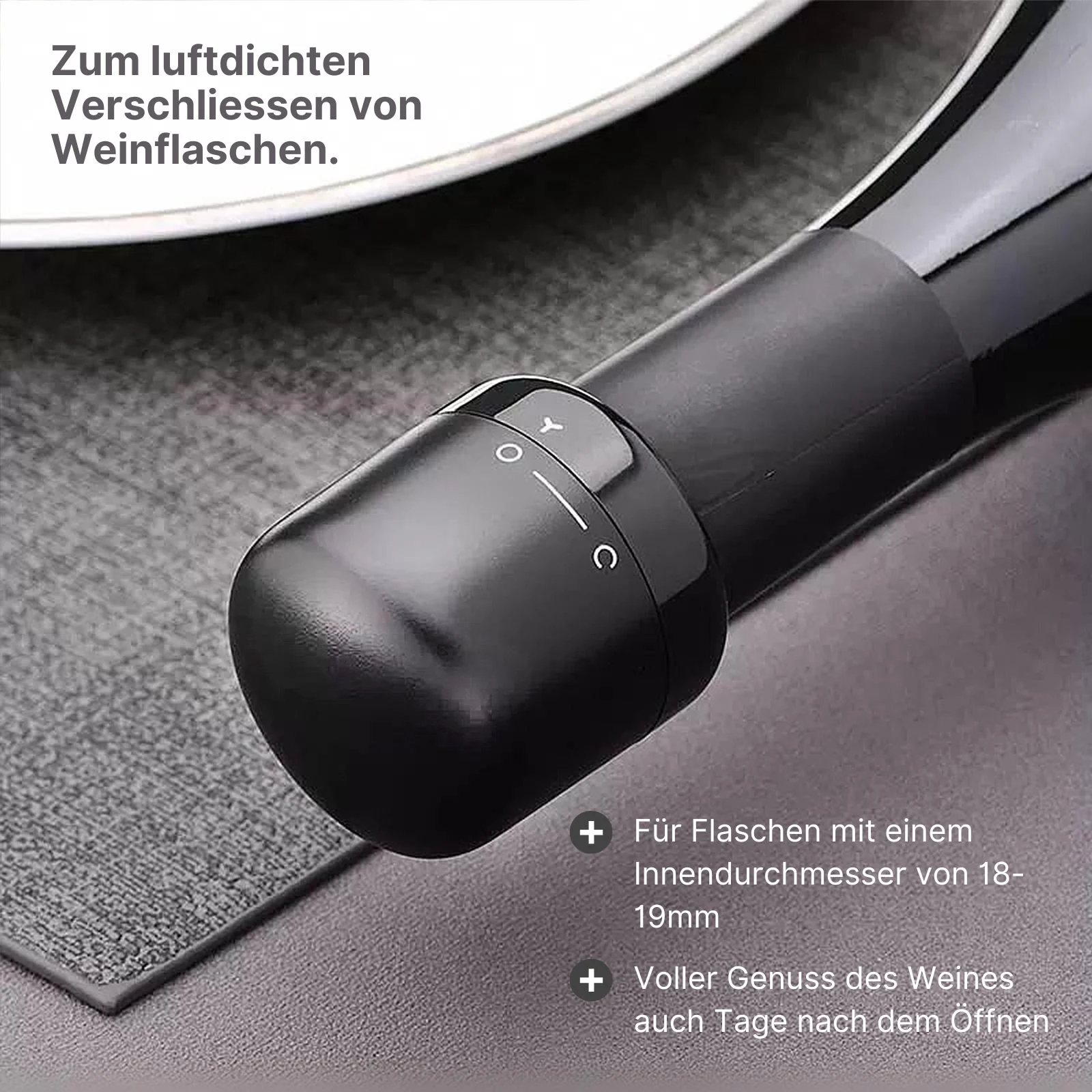 Wein-Stopfen mit Schloss Weinkorken Weinflaschen-Verschluss - Image 2