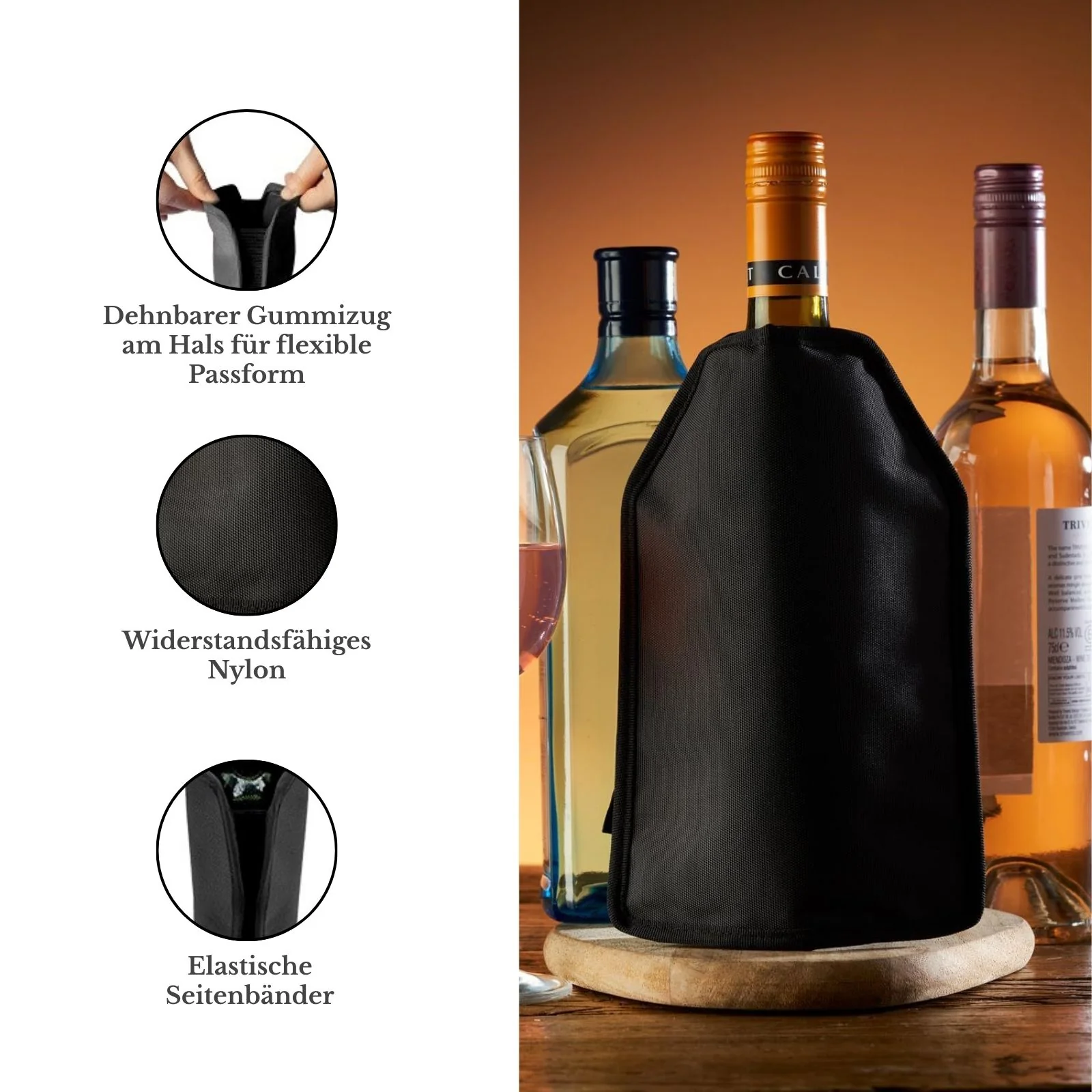 Weinflaschen-Kühler Weinhülle Kühltasche Weinkühltasche Weinkühler - Image 3