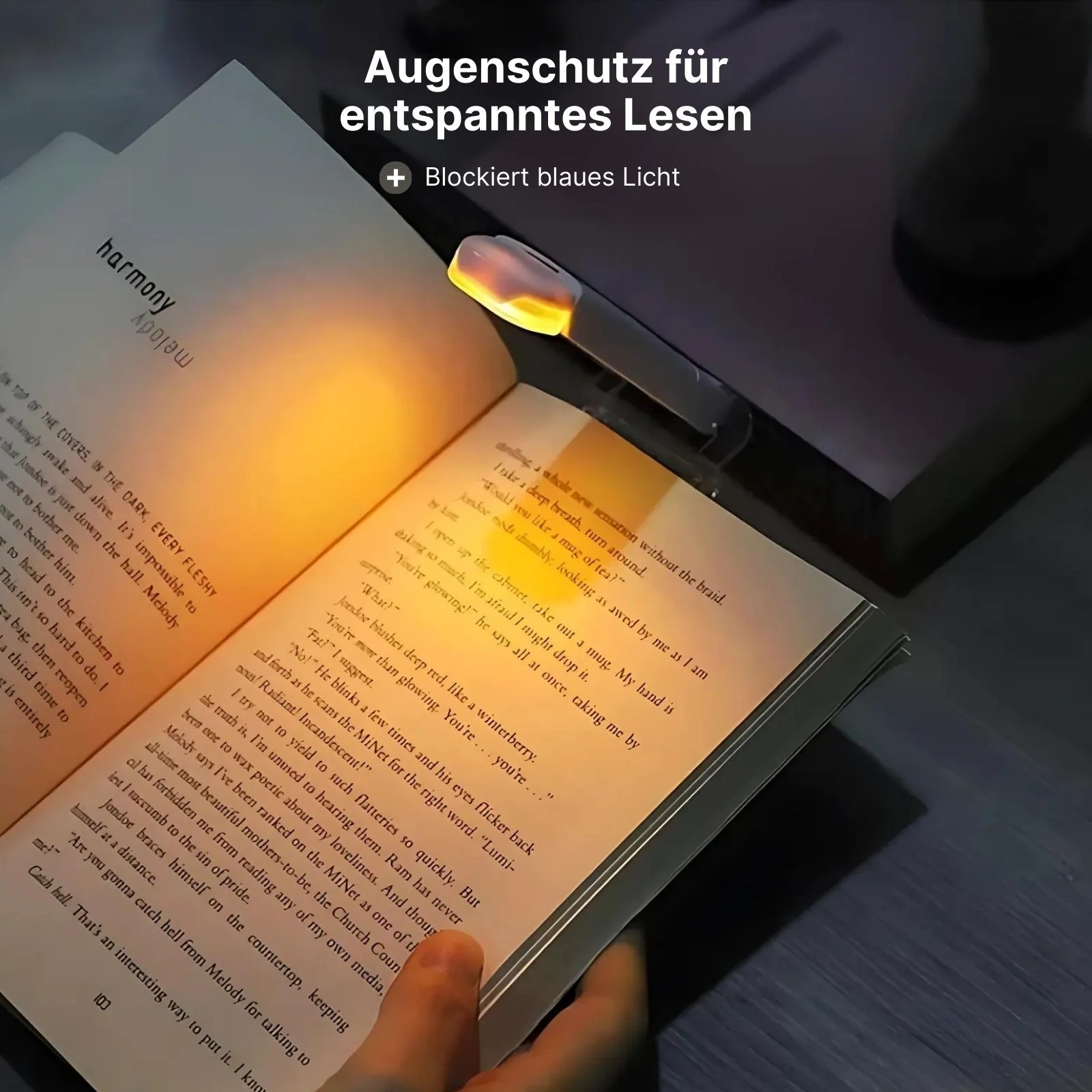 Wiederaufladbare Leselampe mit Ständer und Buch-Klemme LED-Leselicht Buchlampe Clip-Lampe - Image 2