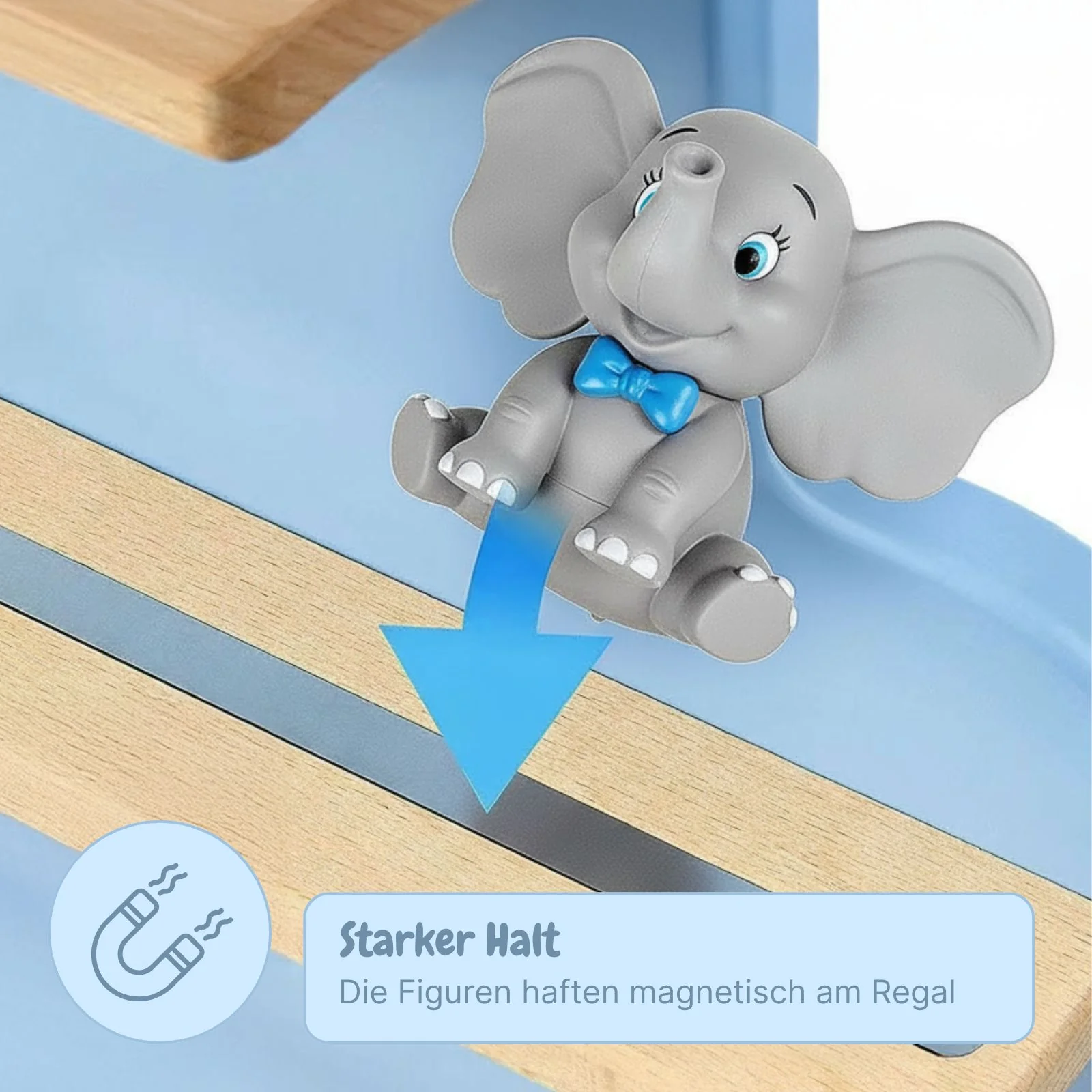 Wolken-Holzregal für Toniebox und Toniefiguren Spielzeug-Wandregal - Image 3
