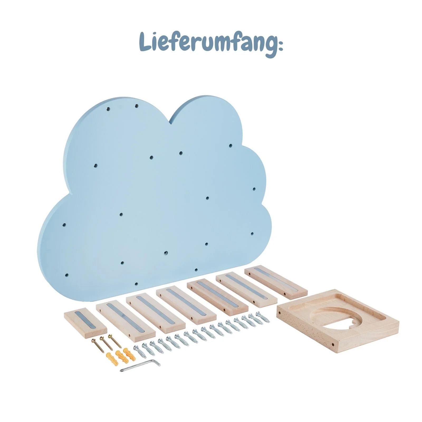Wolken-Holzregal für Toniebox und Toniefiguren Spielzeug-Wandregal - Image 6