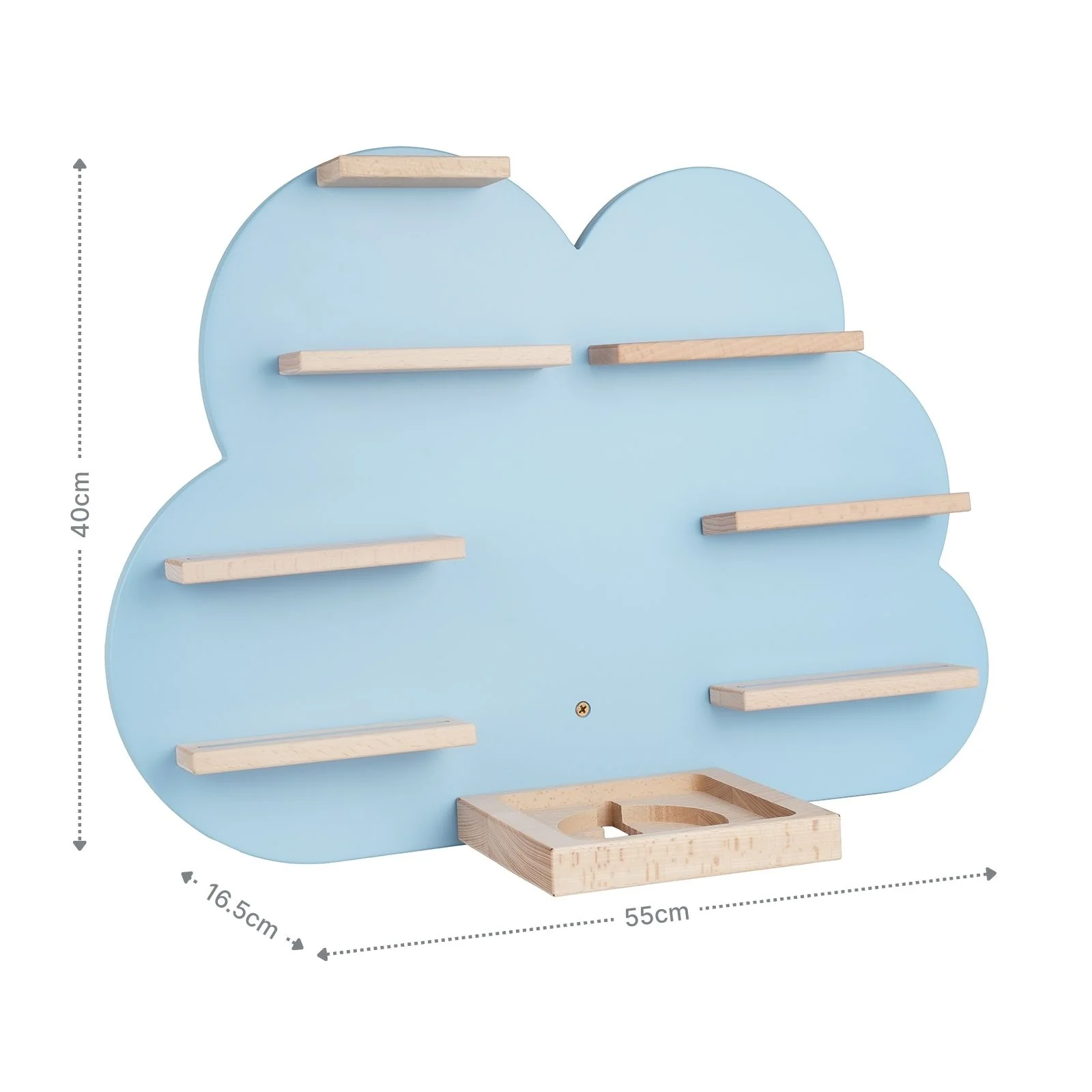 Wolken-Holzregal für Toniebox und Toniefiguren Spielzeug-Wandregal - Image 7